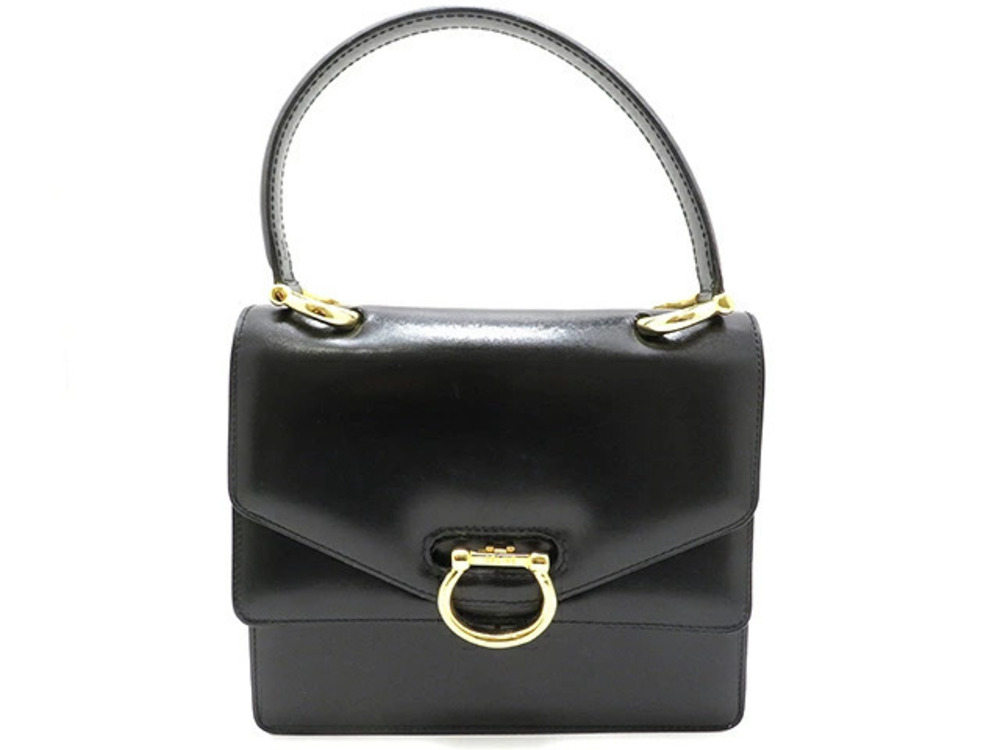 Celine handbag double flap black calfskin